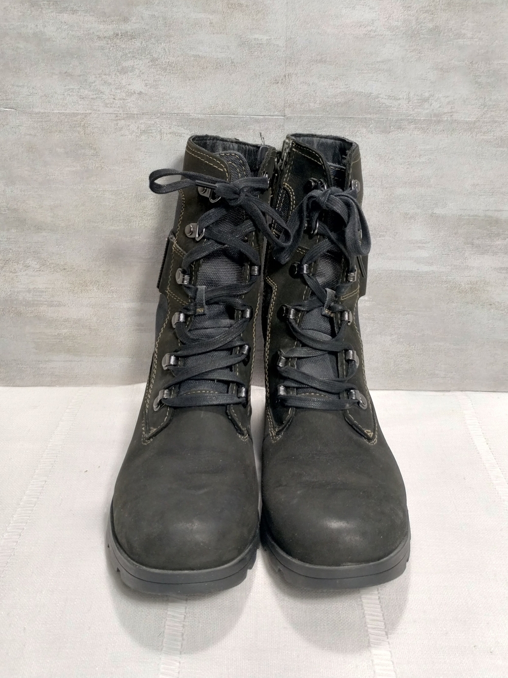 Sorel Emelie Conquest Combat Boot Military Style Size 8 Waterproof Rugged - Picture 3 of 8